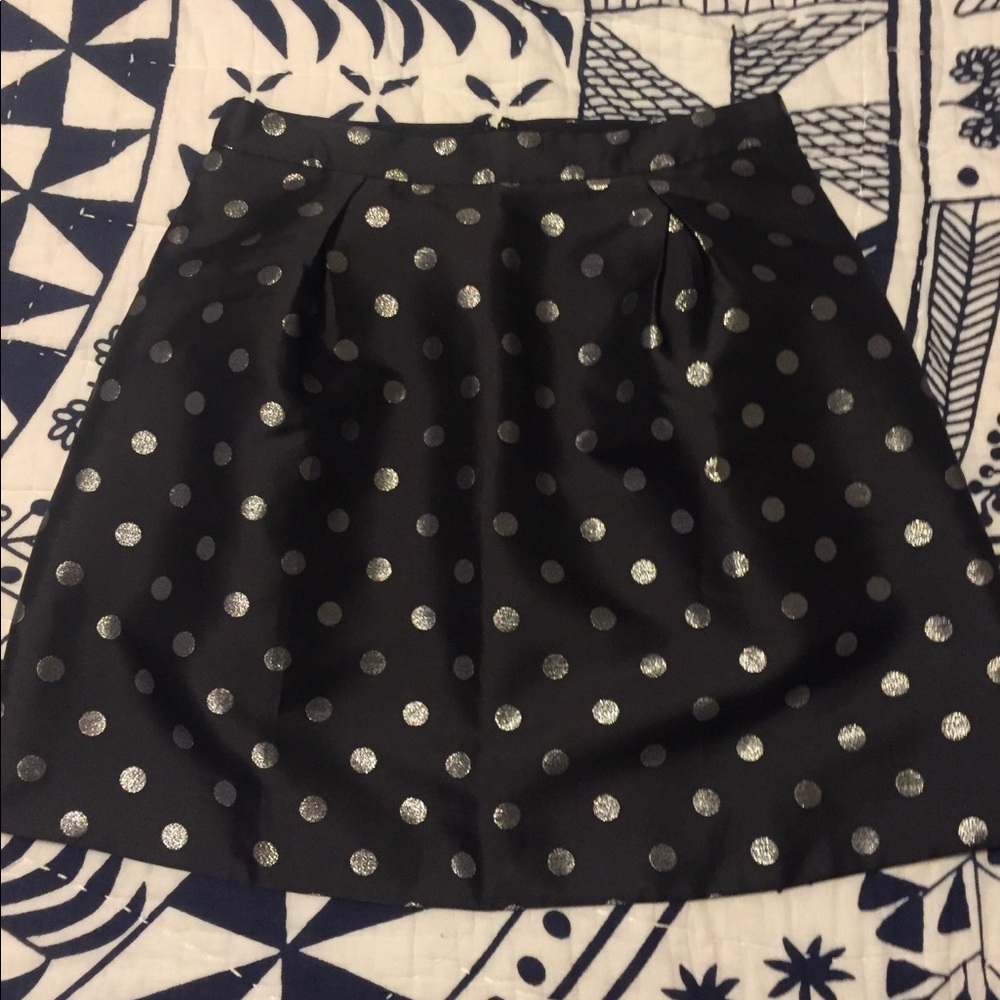 NWT j crew polka dot skirt with pockets
